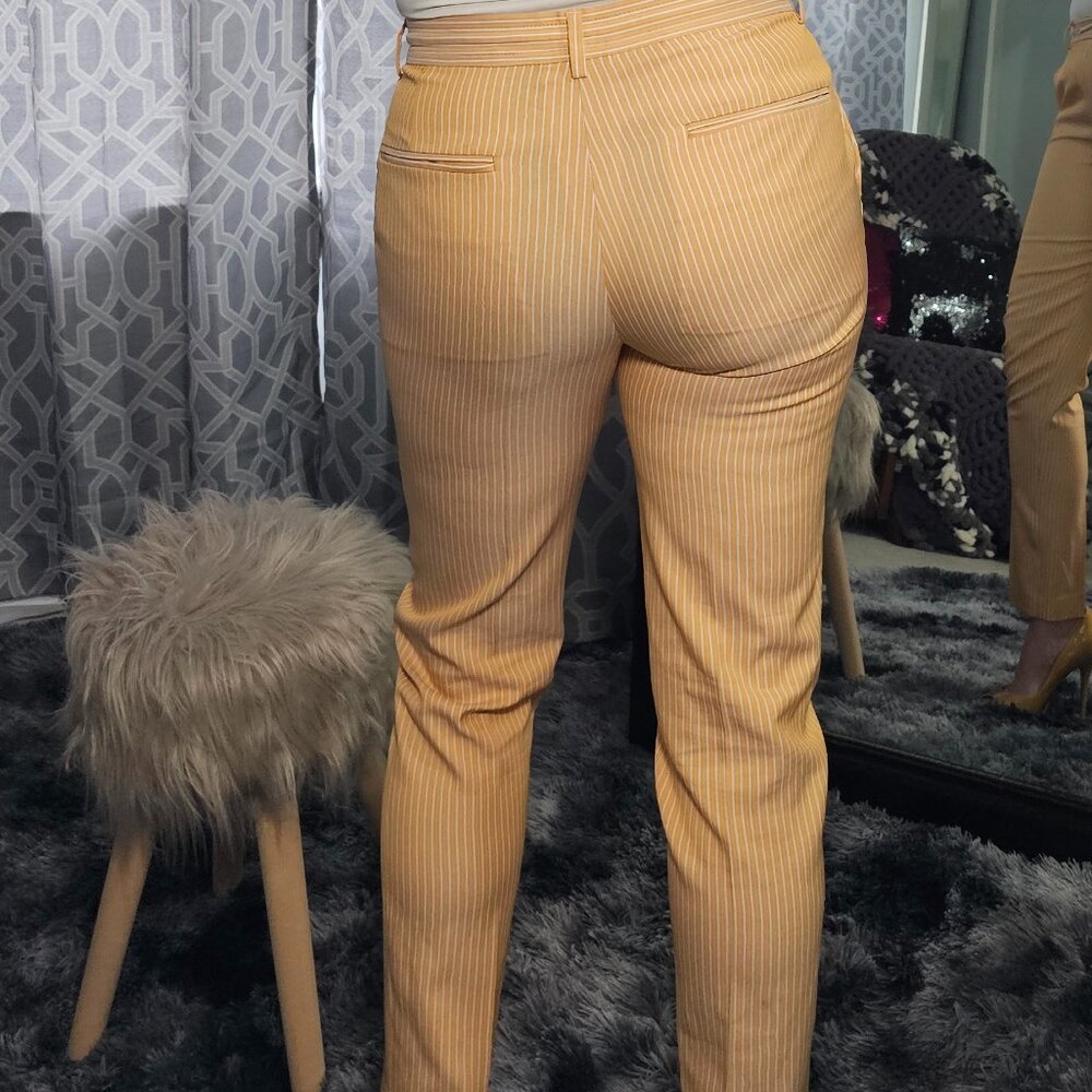 ASOS Design Pinstripe Drawstring Pants – W32 L30 - Picture 3 of 7